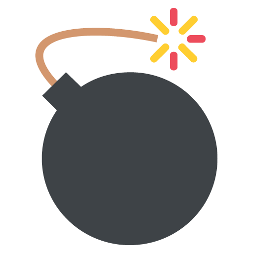Bombe Risiken Emoji